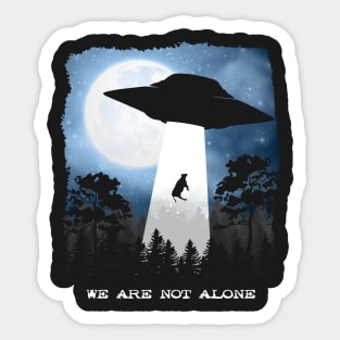 Alien Abduction Cow - UFO We Are Not Alone Gift design Sticker